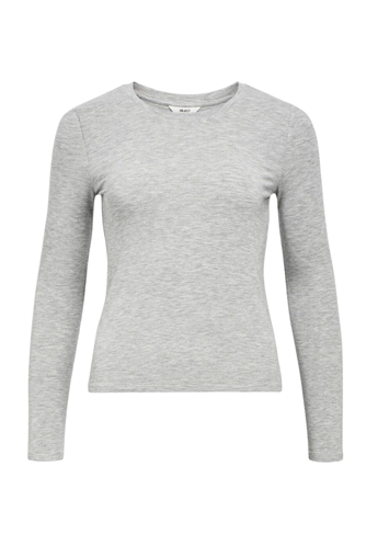 Fia langærmet bluse, Grey